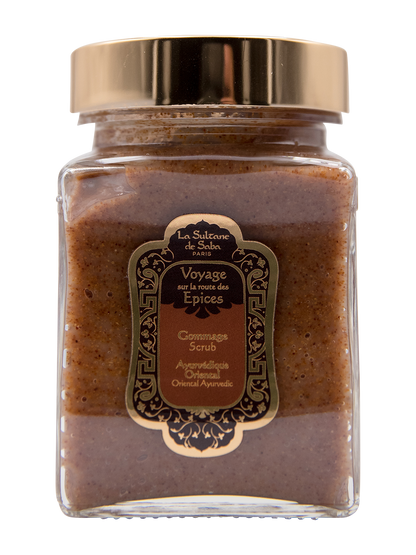 Body Scrub  Oriental Ayurvedic Amber Vanilla Patchouli Fragrance 300g