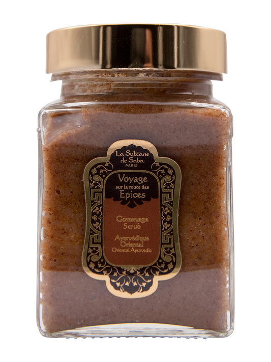 Body Scrub  Oriental Ayurvedic Amber Vanilla Patchouli Fragrance 300g